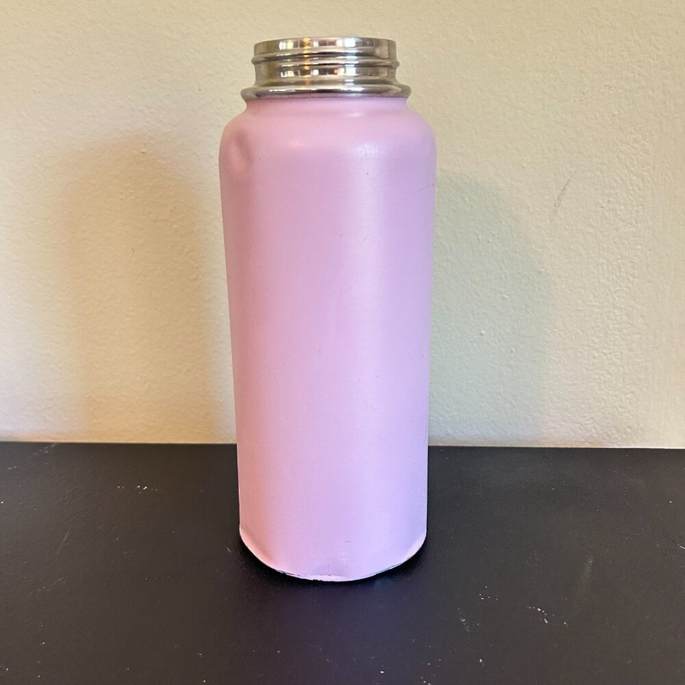 Hydroflask 32 oz Wide Mouth Water Bottle Lilac Purple Very Dented Deadstock - Picture 4 of 6